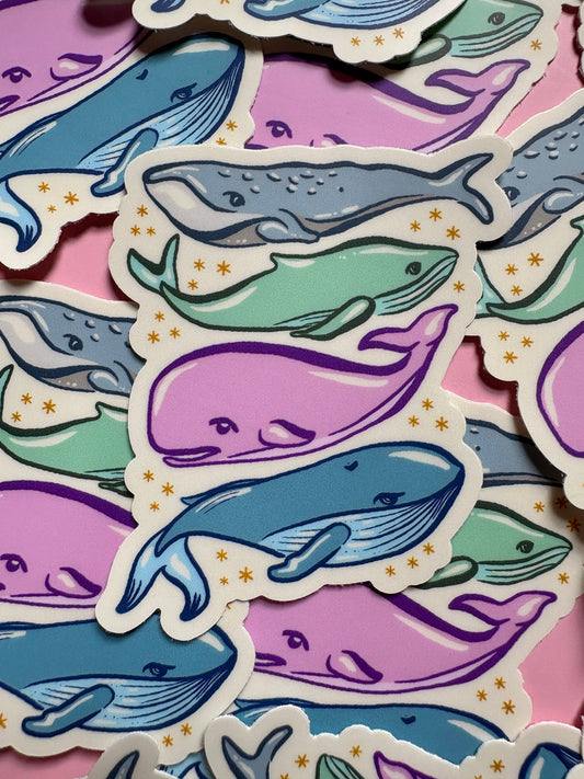 Whale Sticker, Humpback, Puget Sound, Blue Whale, Marine