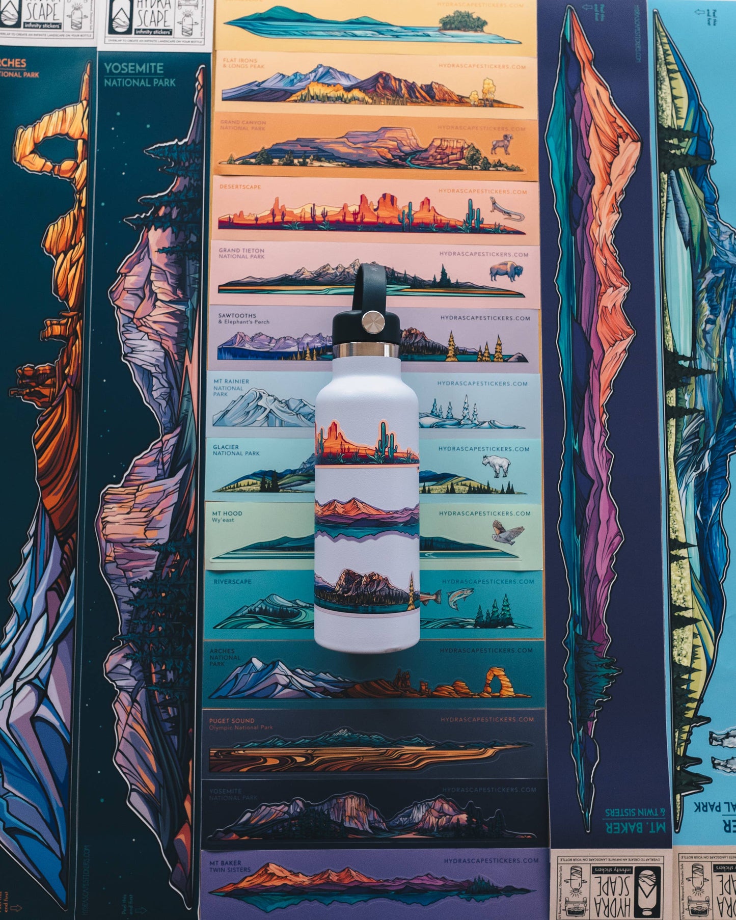 Puget Sound & Olympics Miniscape Sticker