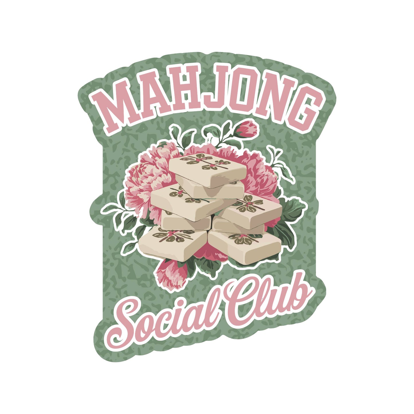 Mahjong Board Game Tile Club Sticker