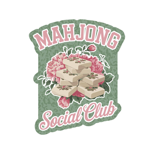Mahjong Board Game Tile Club Sticker