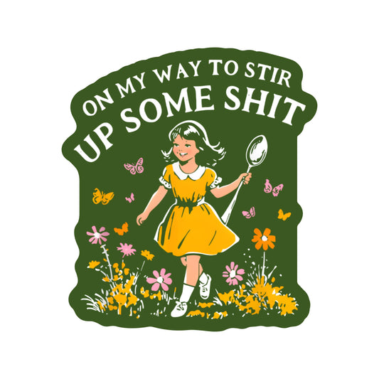 Funny Flower Nature Shit Sticker