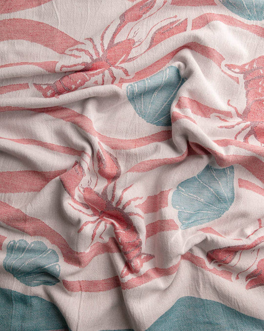 Lobsters & Seashells Beach Towel