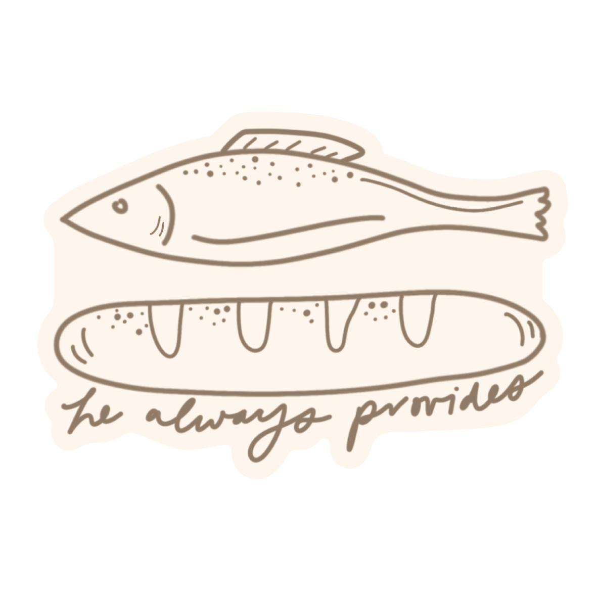 He Always Provides Sticker | Christian Sticker