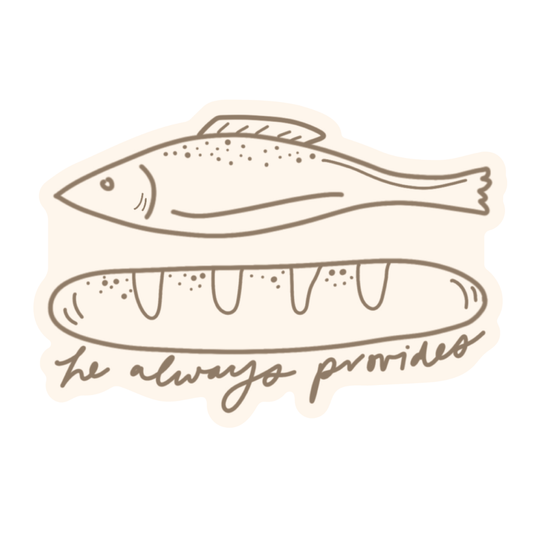 He Always Provides Sticker | Christian Sticker