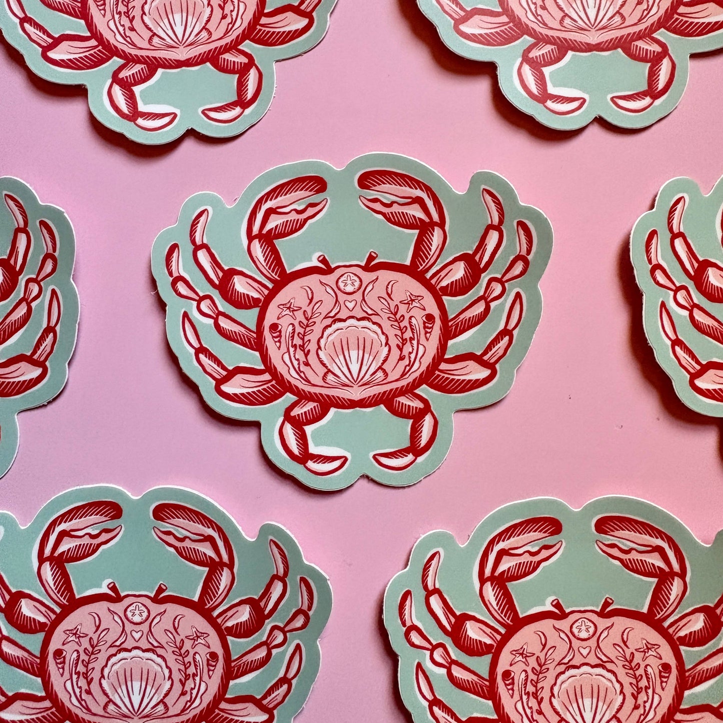 Crab Sticker, Dungeness Crab, Beach, Sea Food, Shell