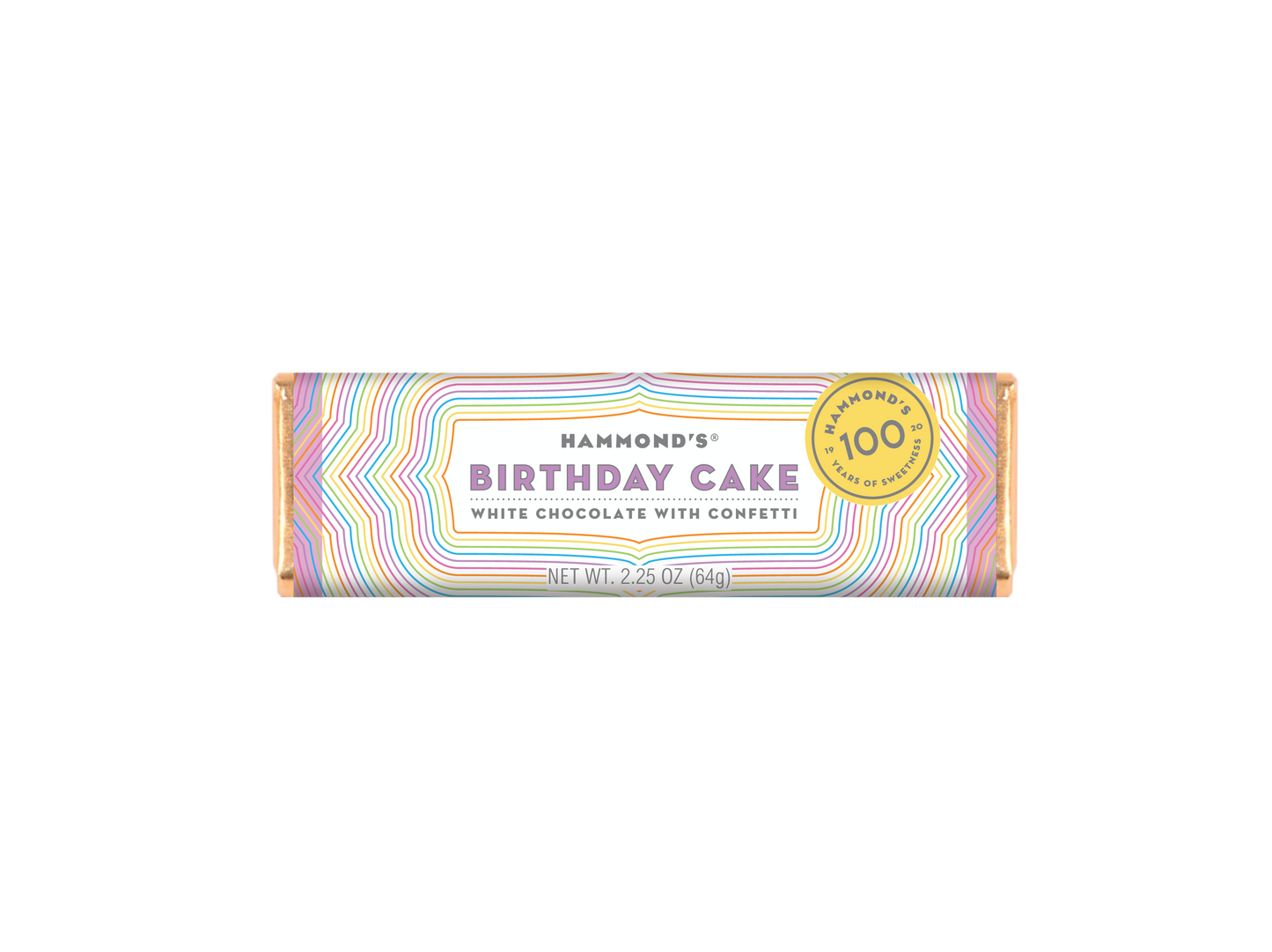 Candy Bar - White Chocolate - Birthday Cake - 2.25 oz