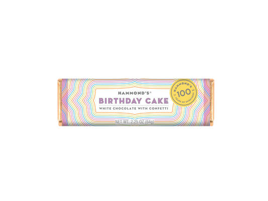 Candy Bar - White Chocolate - Birthday Cake - 2.25 oz