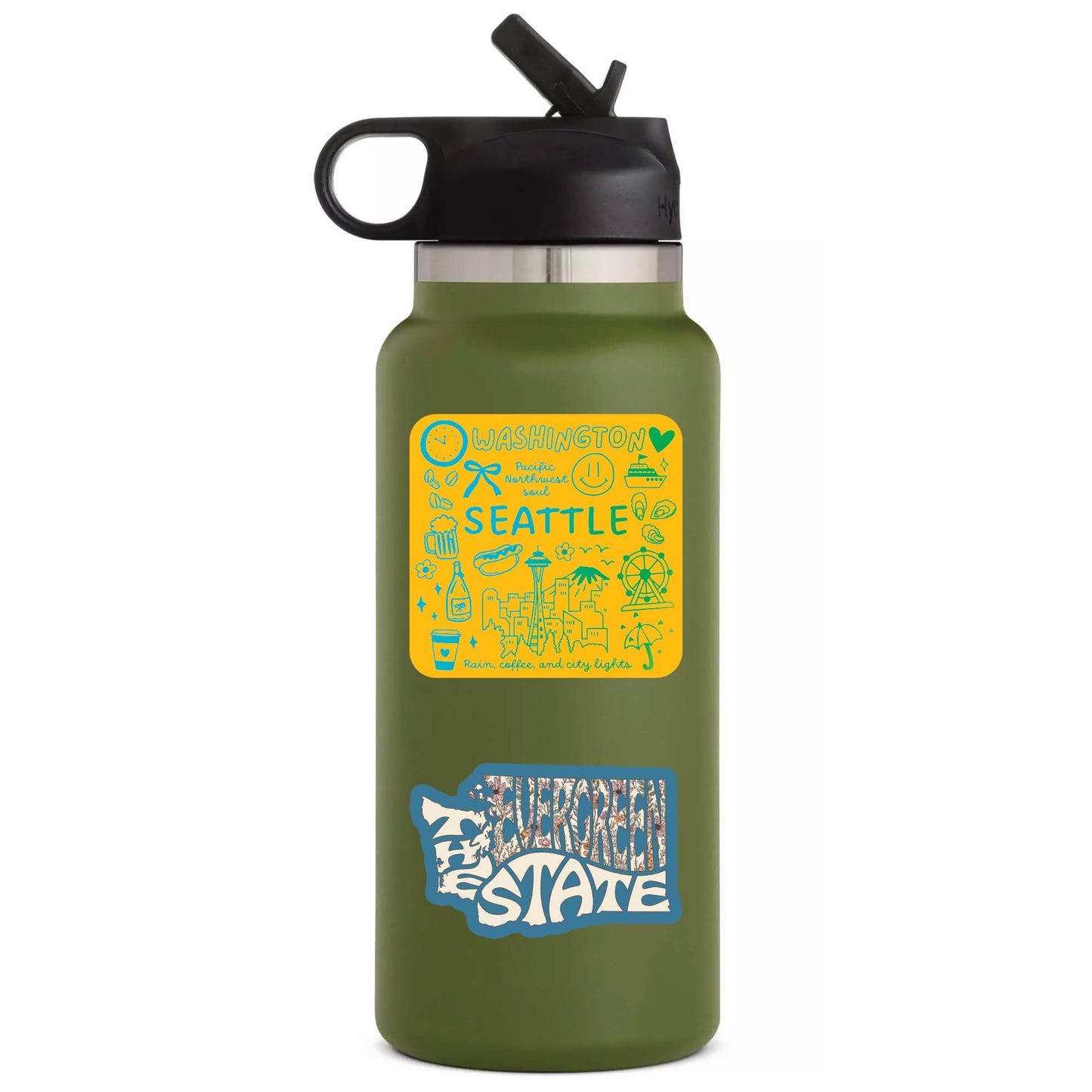 Washington WA Pacific NW Seattle High Quality Vinyl Sticker