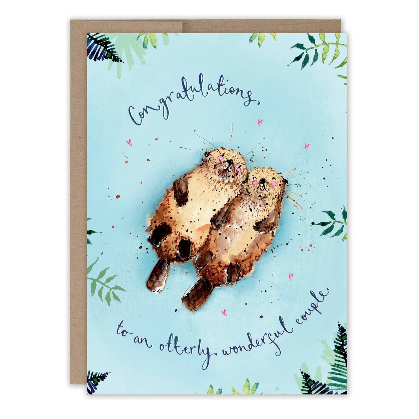 Otterly Wonderful Anniversary Card To A Couple