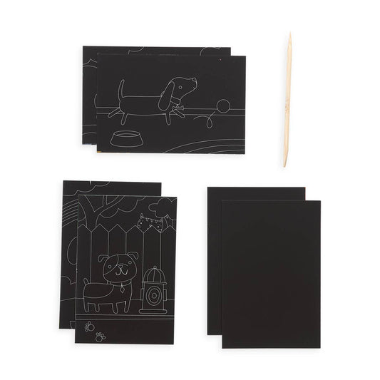 Scratch & Scribble: Mini Kit - Playful Pups (7 PC Set)