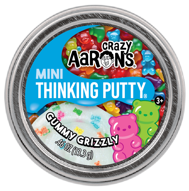 Mini Gummy Grizzly - 2" Thinking Putty Tin