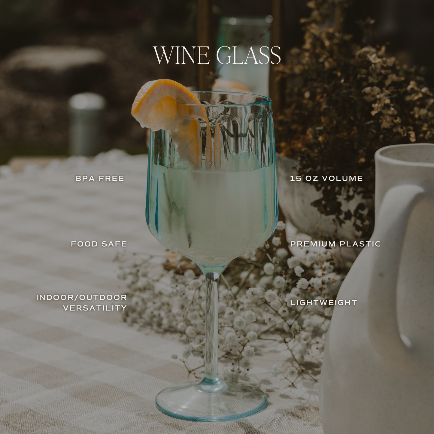 Outdoor Plastic Wine Drinkware - Home Decor