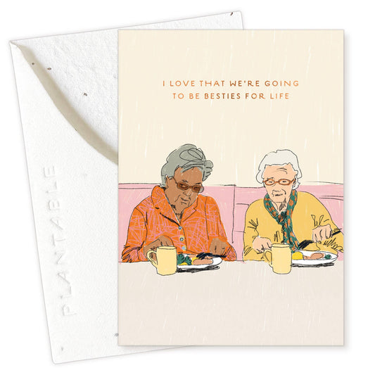 Forever Friends Sprout- Friendship Mini Greet Card 2.5"x3.5"