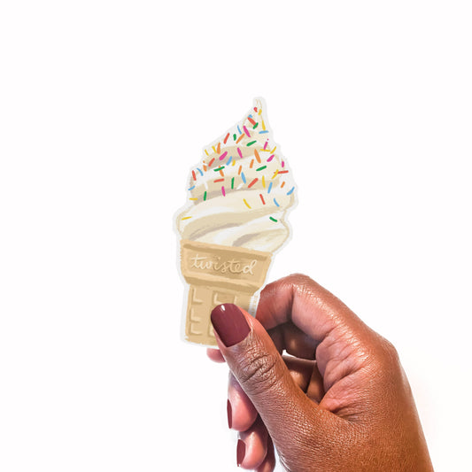 Vinyl Sticker - Twisted Ice Cream
