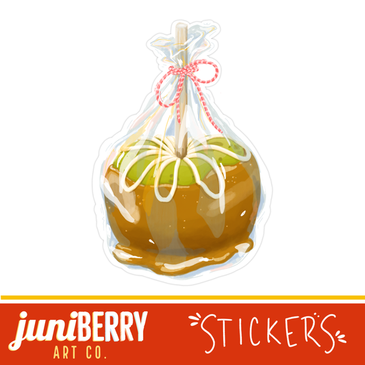 Caramel Candy apple vinyl sticker
