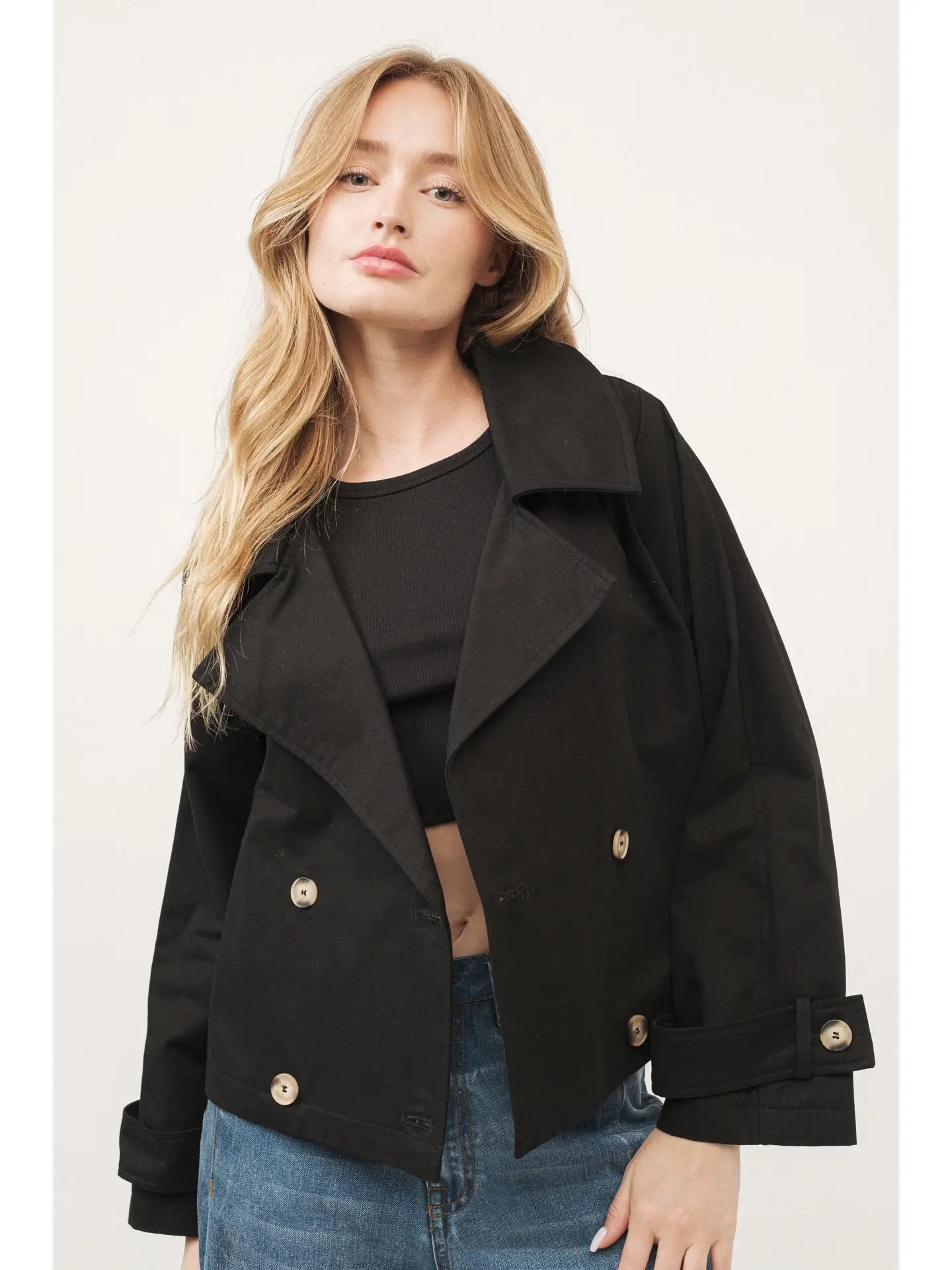 Annie Cropped Trench Jacket