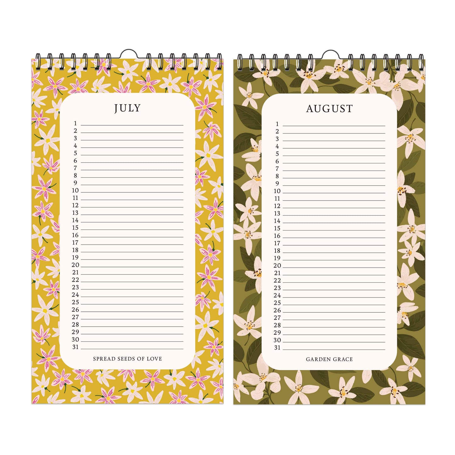 The Flower Garden Celebrations 12-Month Perpetual Calendar