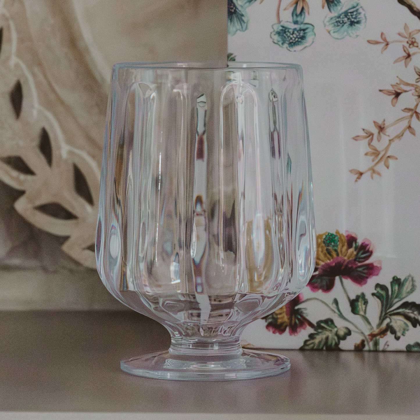Outdoor Plastic Goblet Drinkware - Home Decor