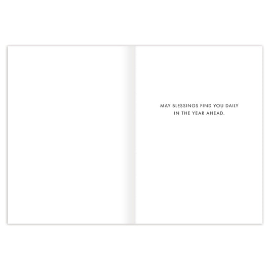 Pink & Blue Flowers Birthday Wishes Card