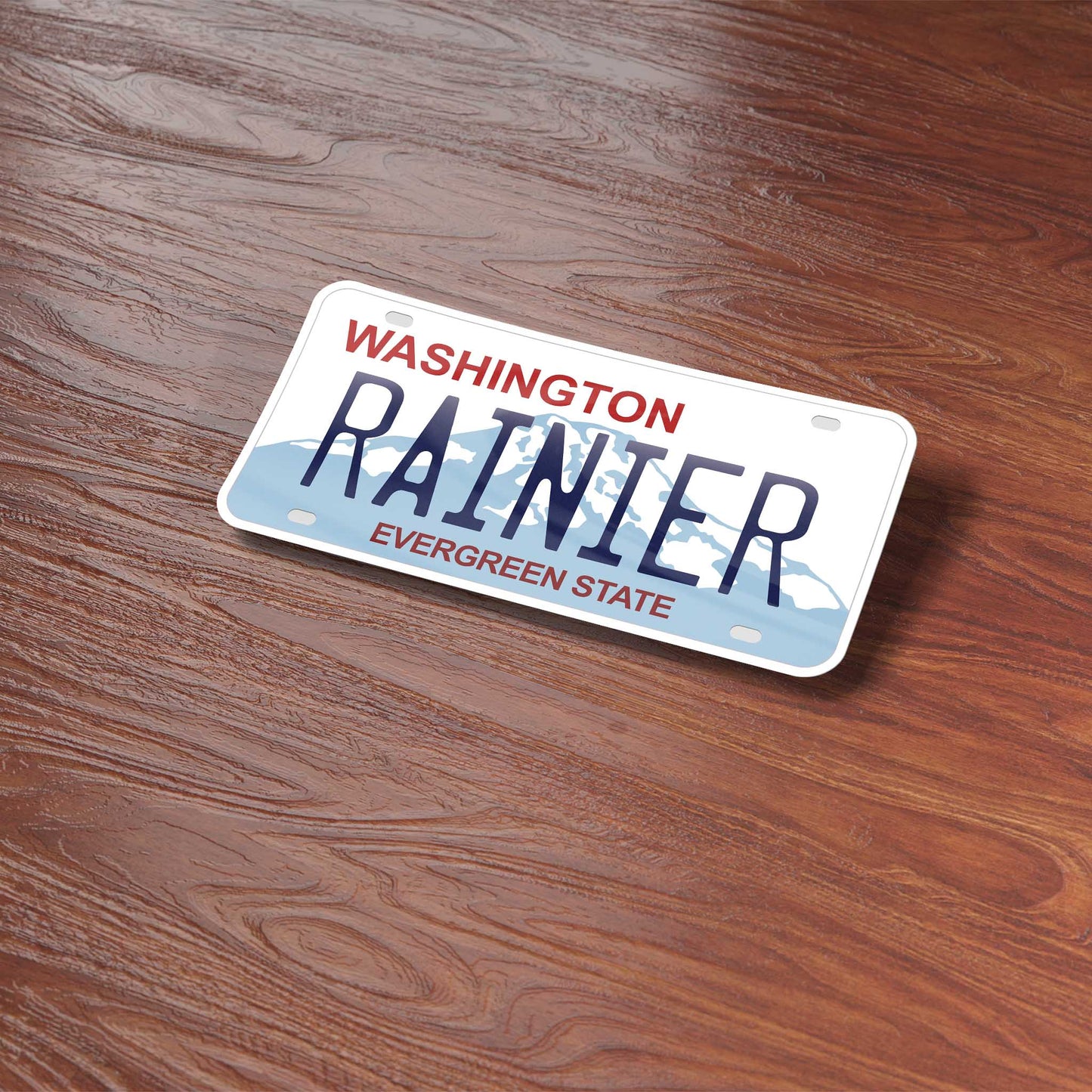 Custom RAINIER License Plate Sticker