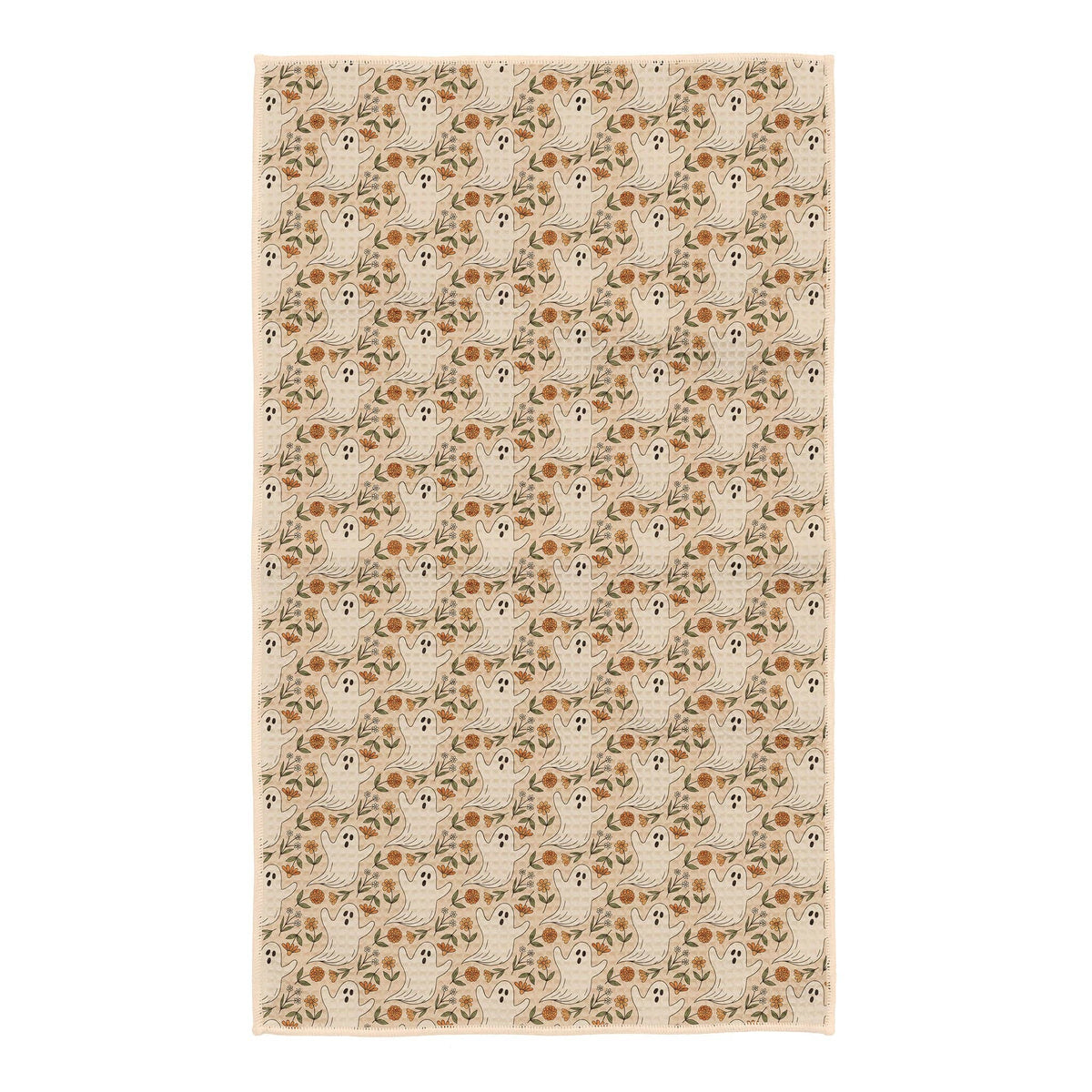 Ghost Garden Halloween Kitchen Tea Towel
