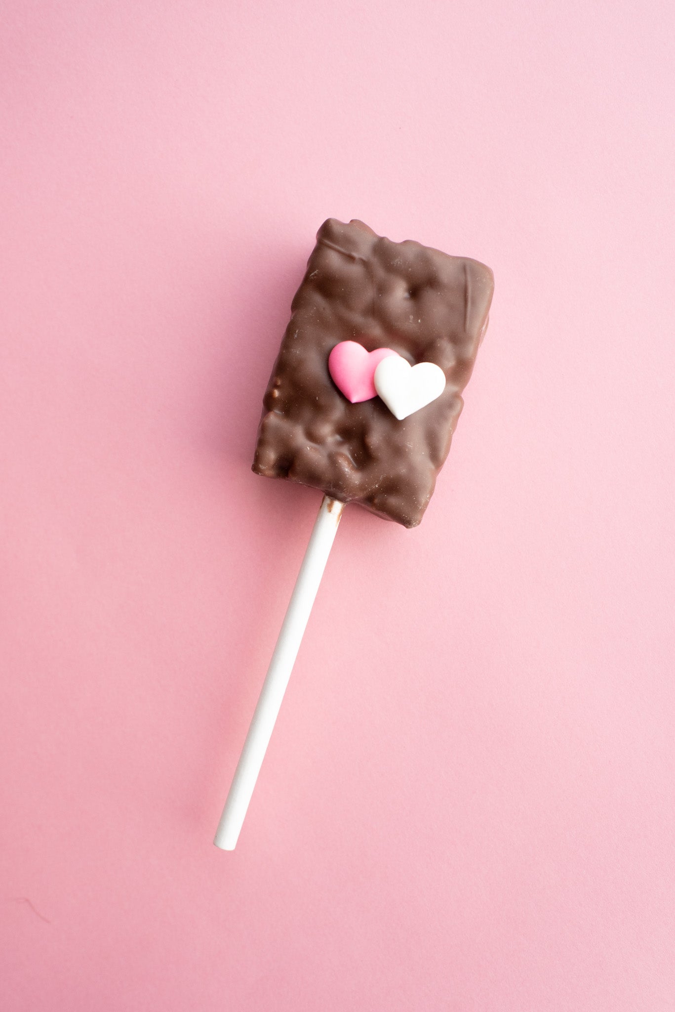 Valentine Chocolate Rice Crispy Treat