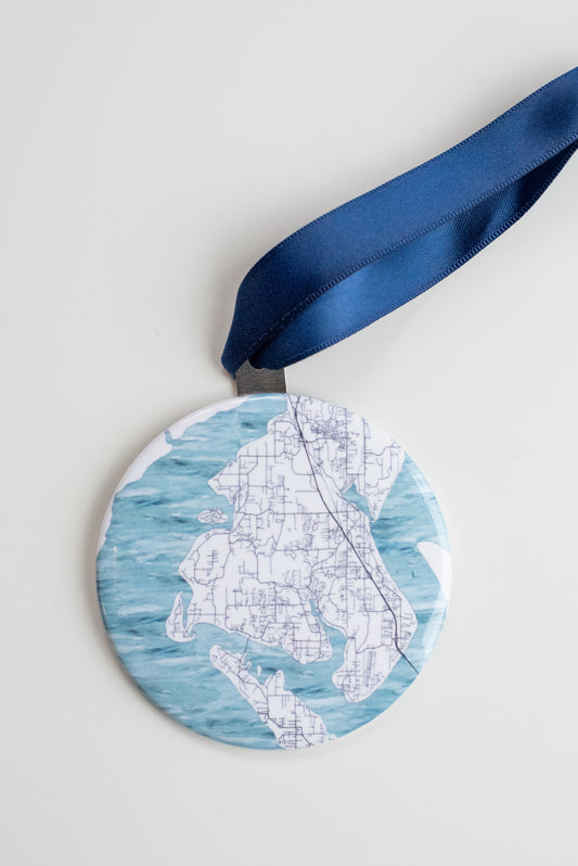 Gig Harbor Map Ornament