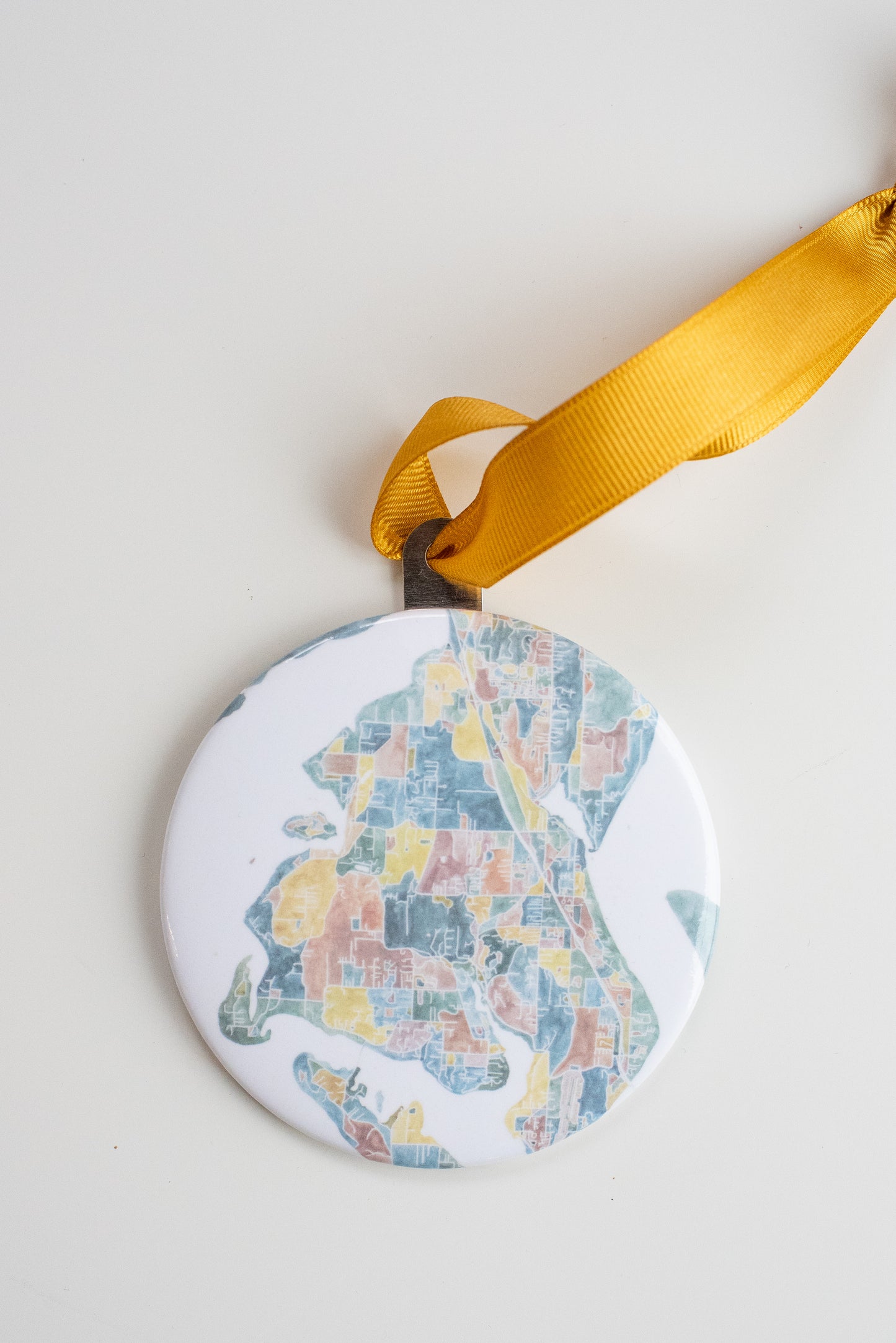 Gig Harbor Watercolor Map Ornament