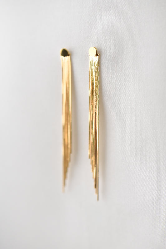 Kristin Tapered Fringe Drop Earring Duo