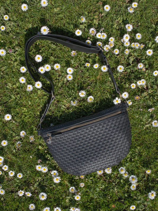Lumi Woven Crossbody Bag