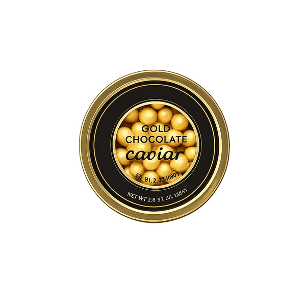 Gold Chocolate Caviar Tin