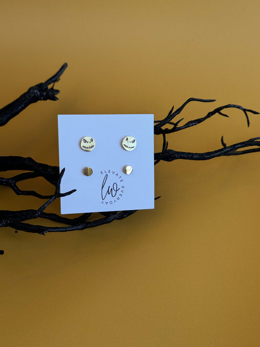 Jack Skellington + Everday Gold Stud