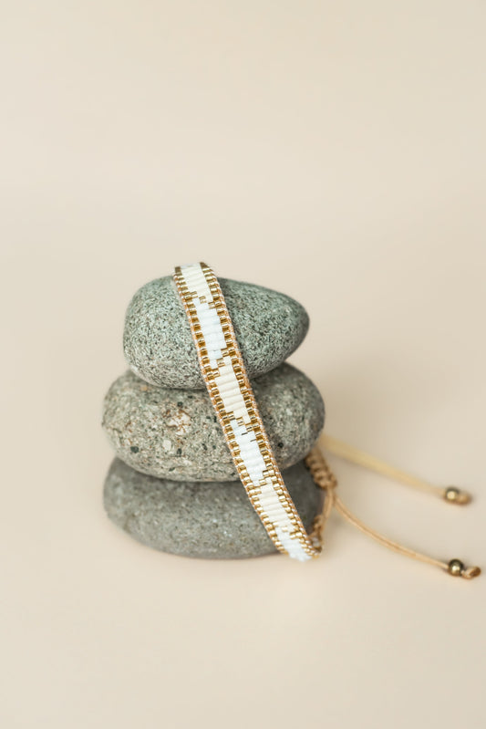 Aztec Adjustable Beaded Bracelet