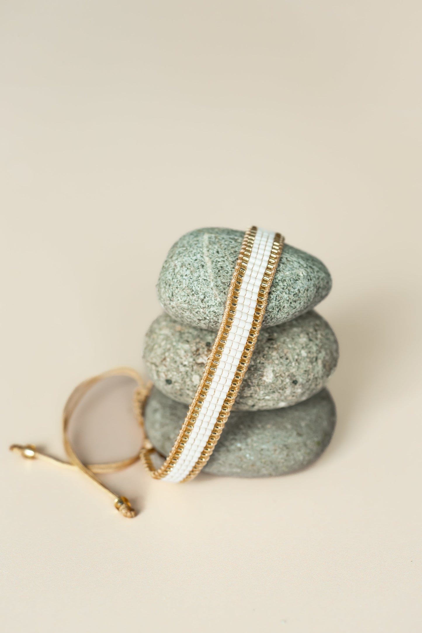 Golden Coast Adjustable Beaded Bracelet