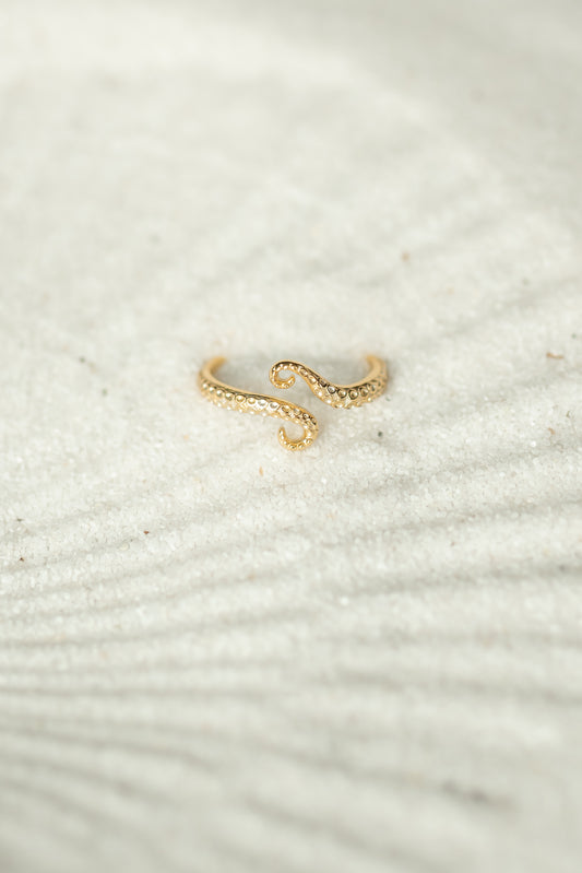 Octavia Octopus Adjustable Gold Ring