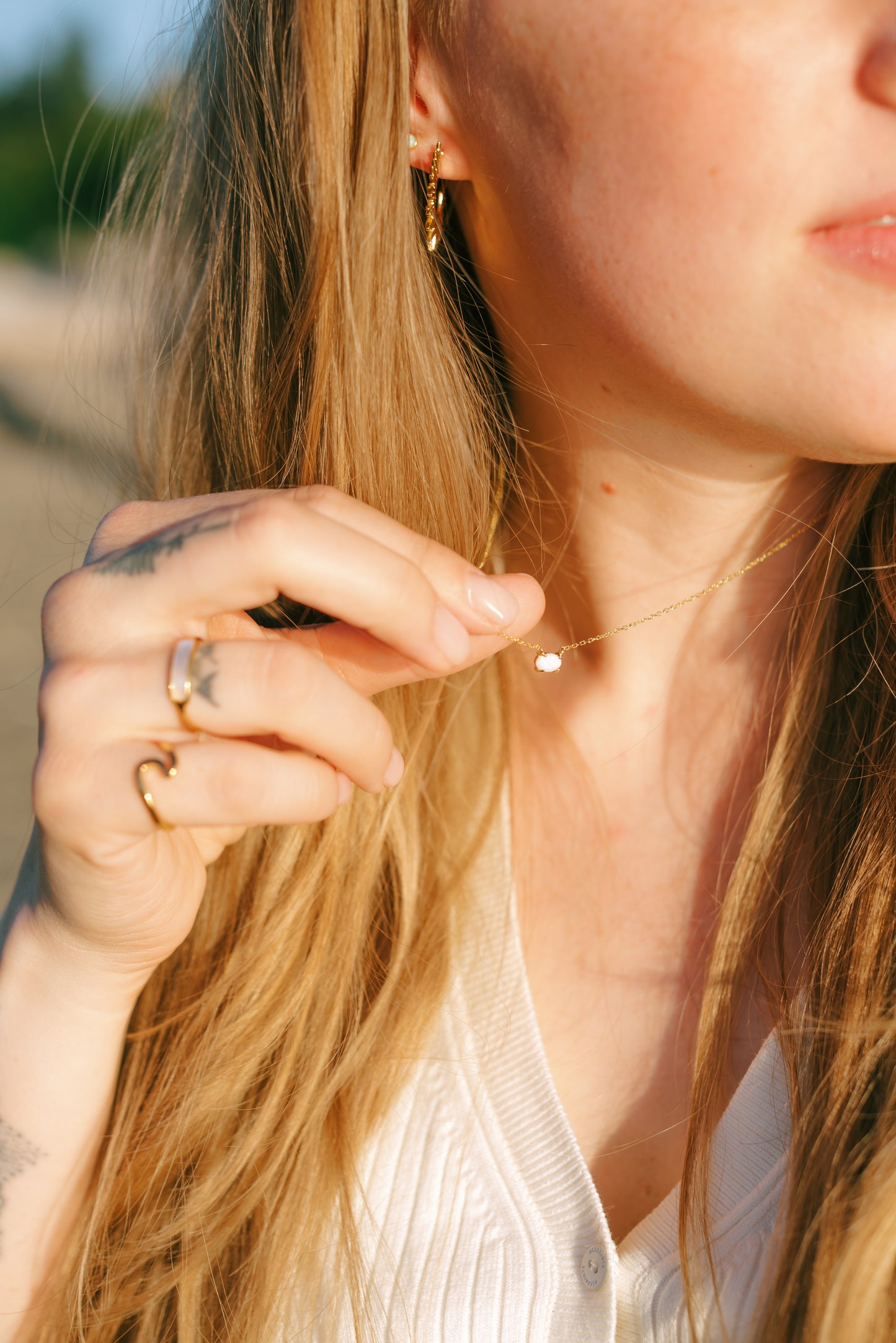 Anna Opal Pendant Necklace