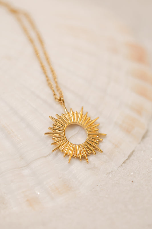 Gold Sol Pendant Necklace