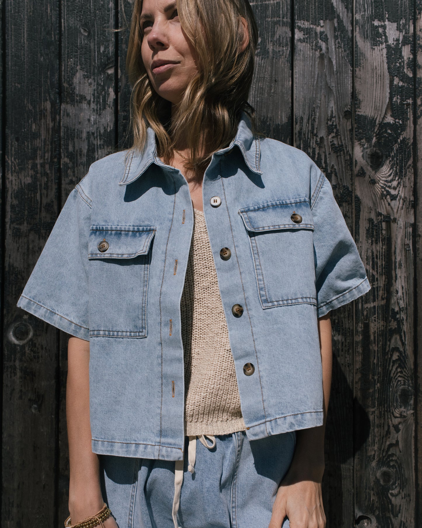 Washed Denim Shirt