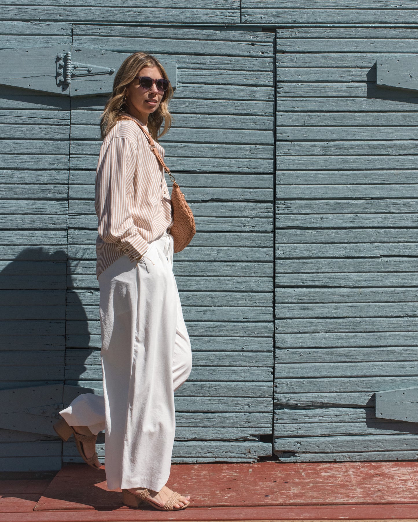 Pleated Wide Leg Pant
