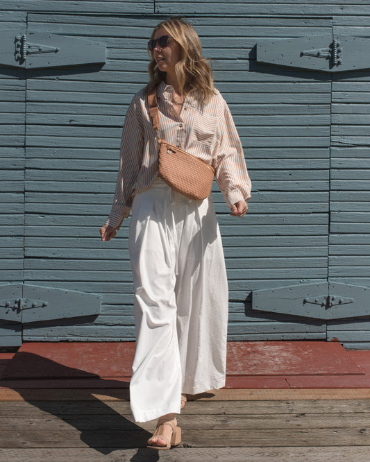 Striped Cotton Button-Up