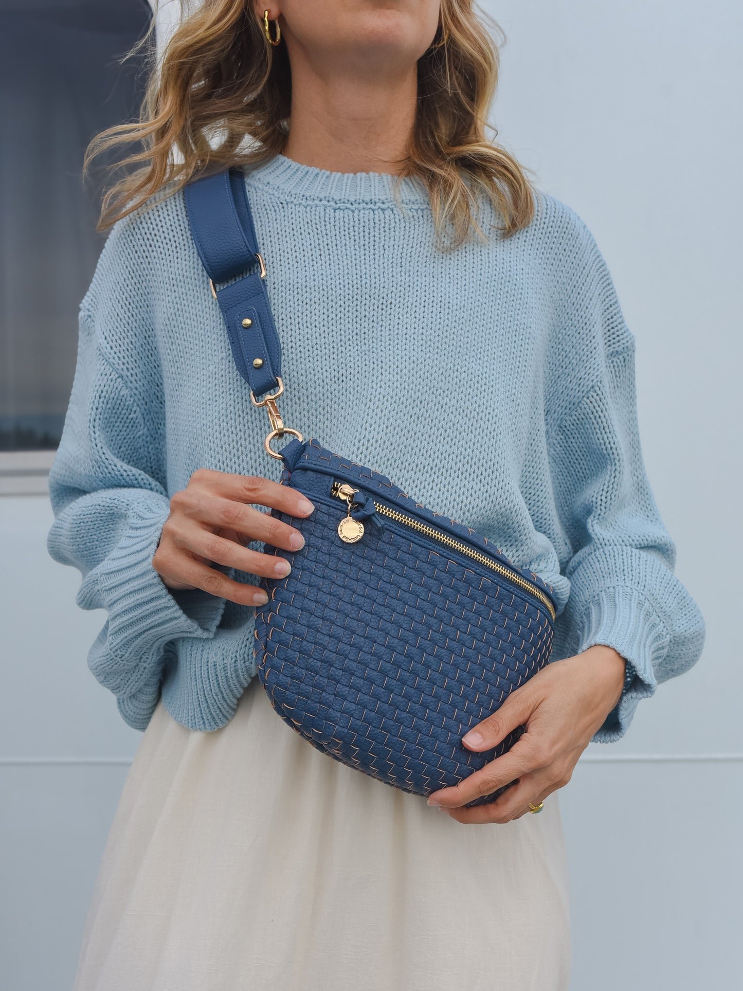Lumi Woven Crossbody Bag