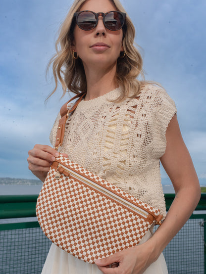 Lumi Woven Crossbody Bag