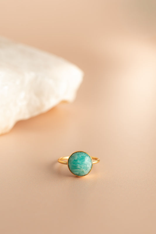 Azure Tide Circle Ring