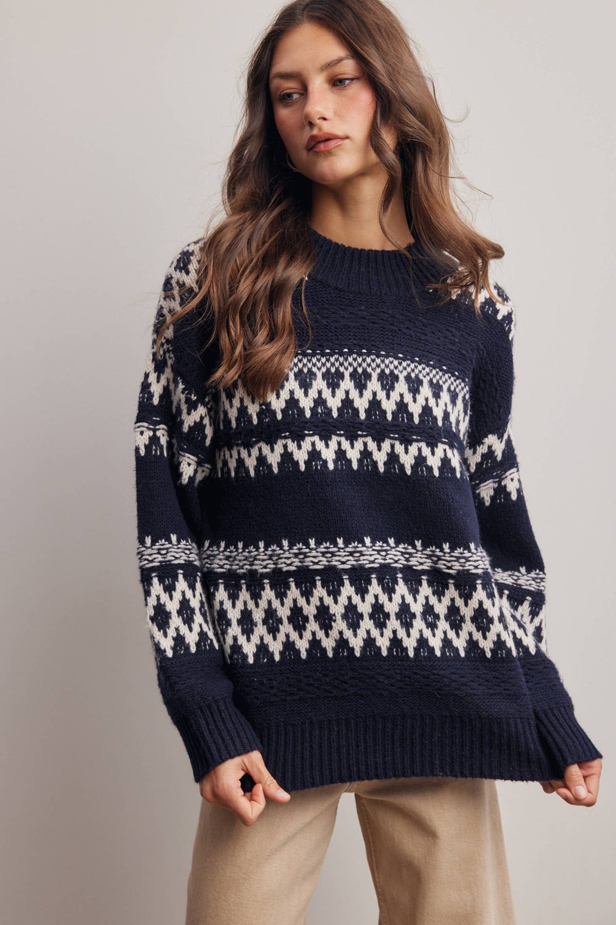 Fair Isle Knit Sweater