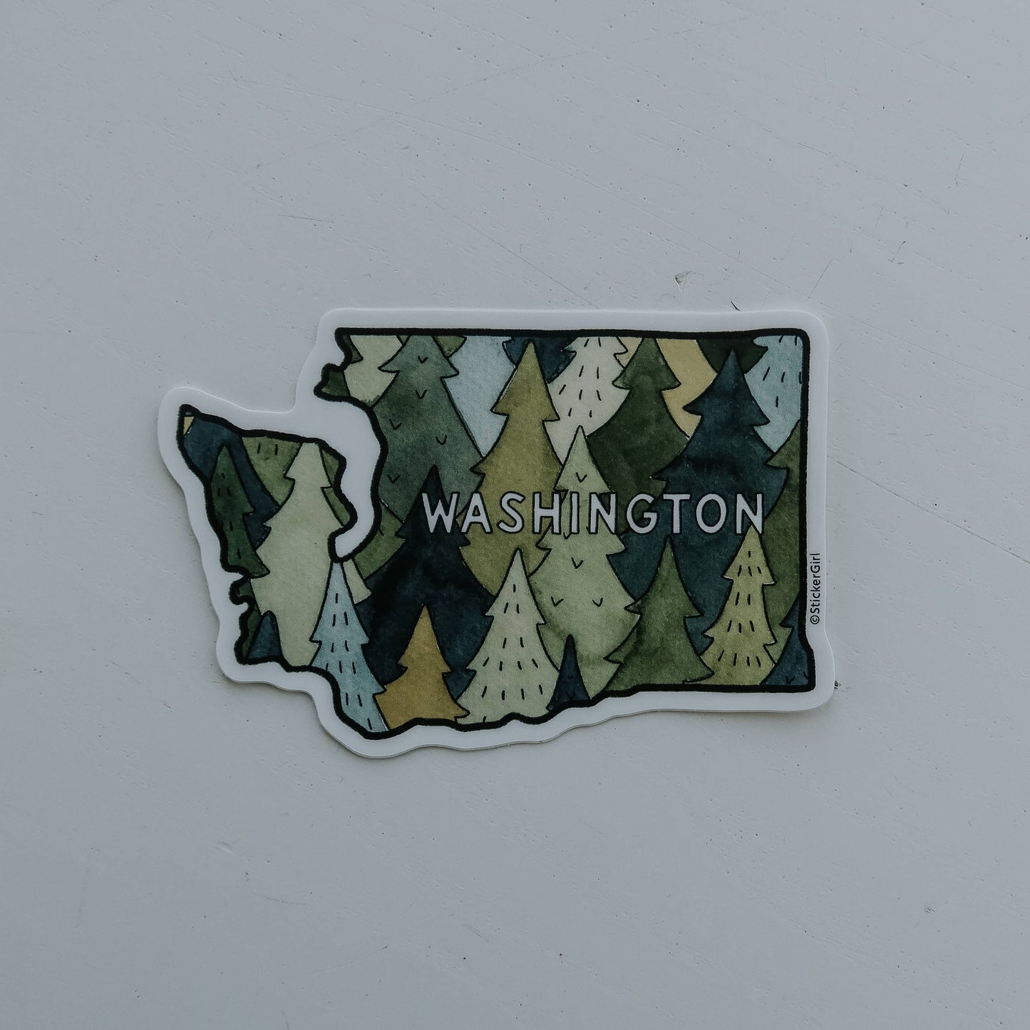 Washington State Trees Sticker