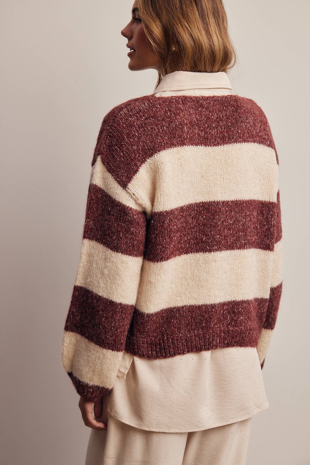 Soft Stripe Knit Sweater