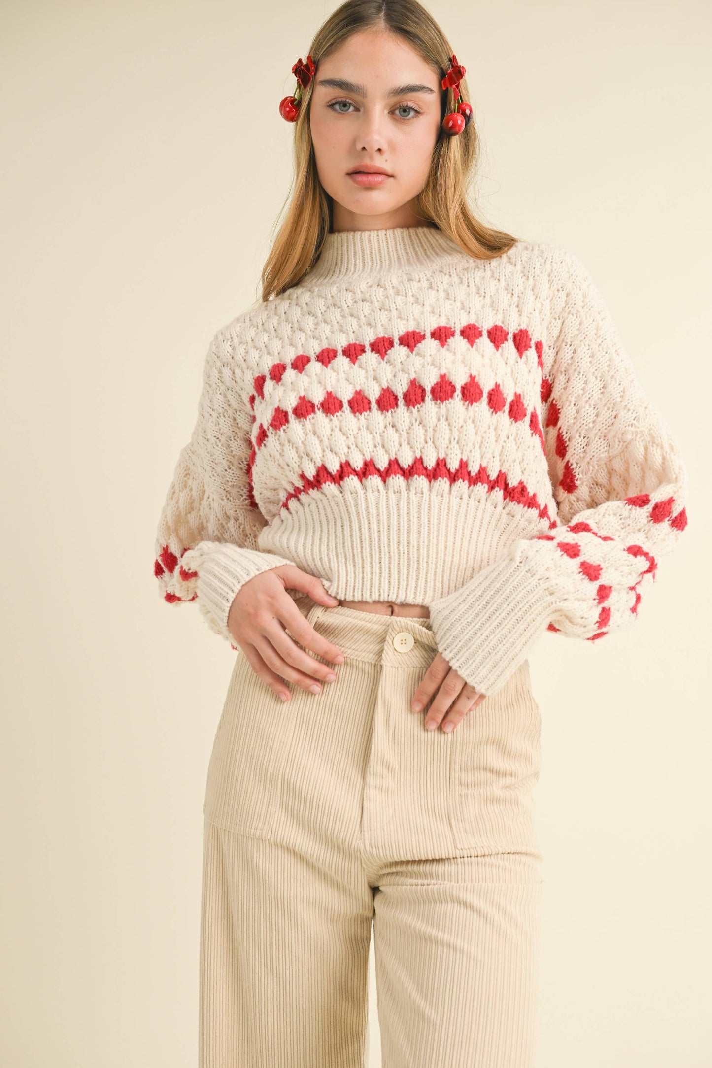 COLOR POPPED SWEATER TOP