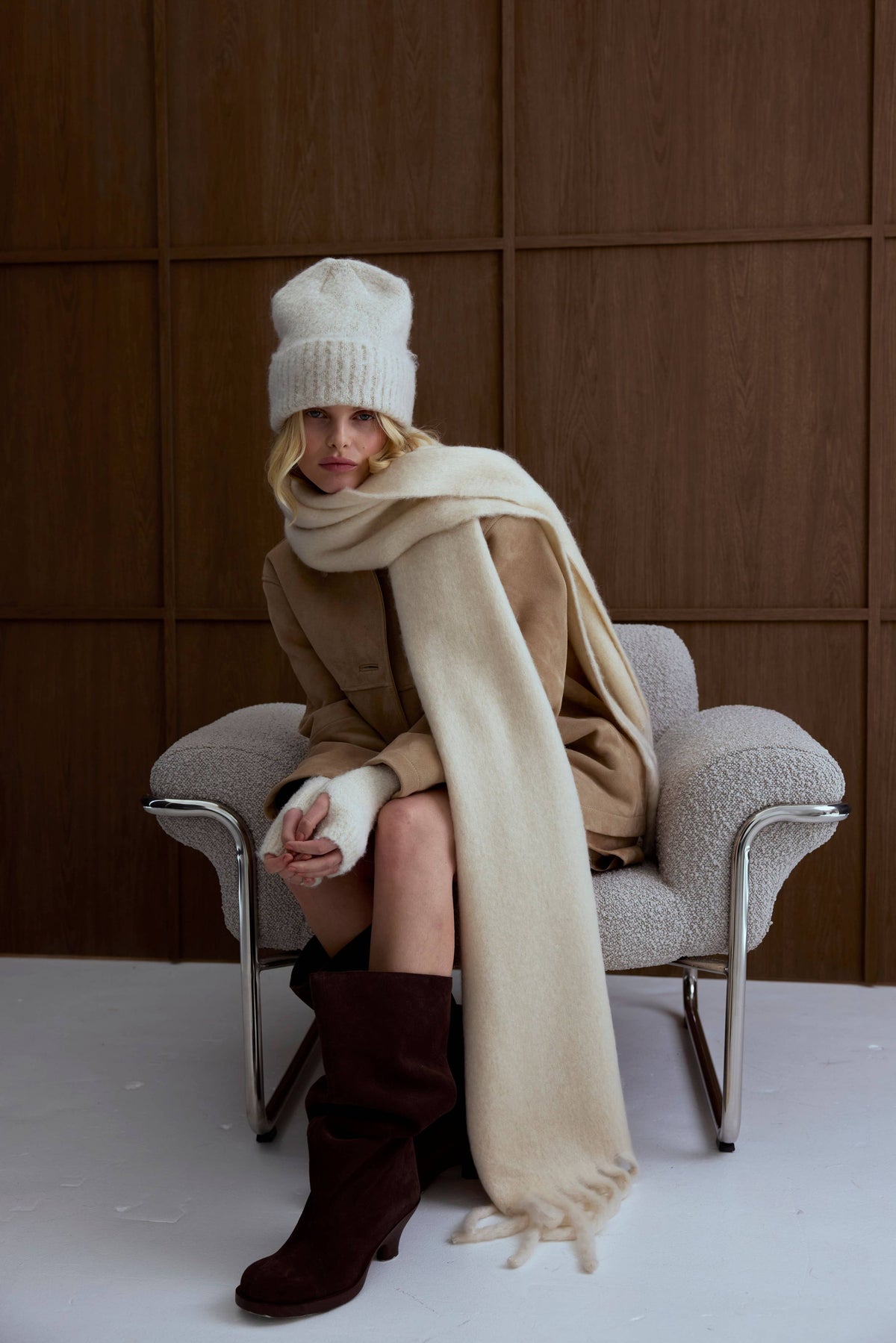 Pebble Beige Reykjavik Scarf