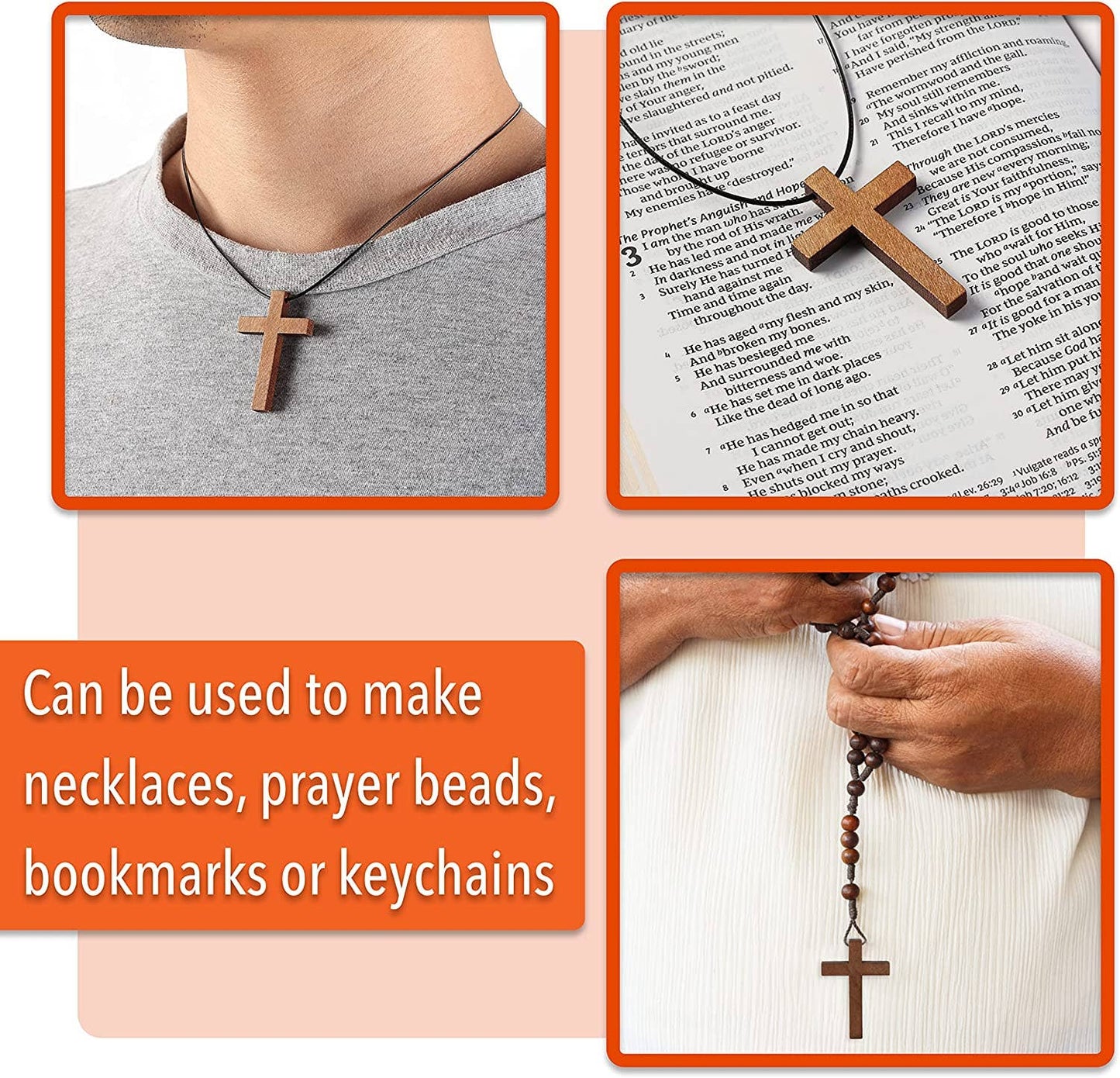 Wooden Crosses for Gifts and Christian Decor