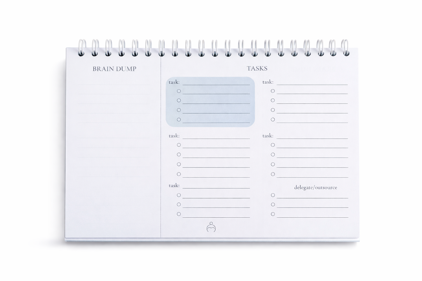 Mental Load Checklist Notebook